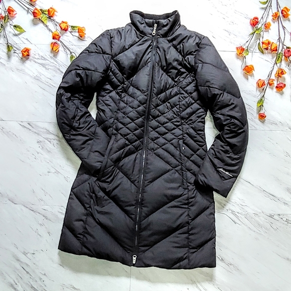 Eddie Bauer black down winter coat - Picture 2 of 8